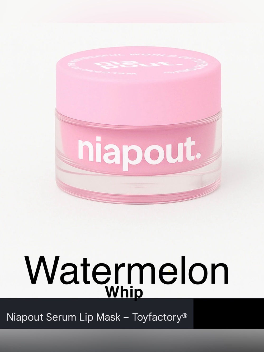 NWT Toy Factory Niapout Serum Lip Mask Watermelon Whip